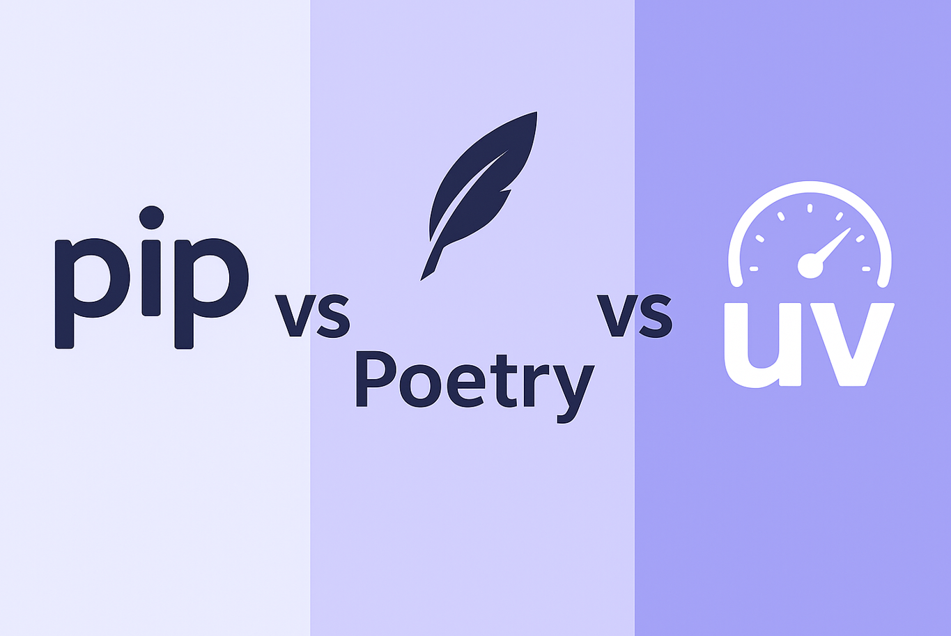 pip vs poetry vs uv